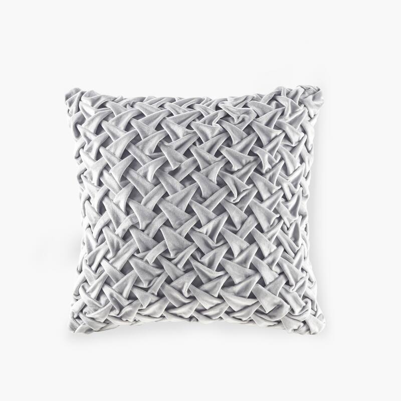 Croscill Winchester Square Decor Pillow - 20x20" - Silver
