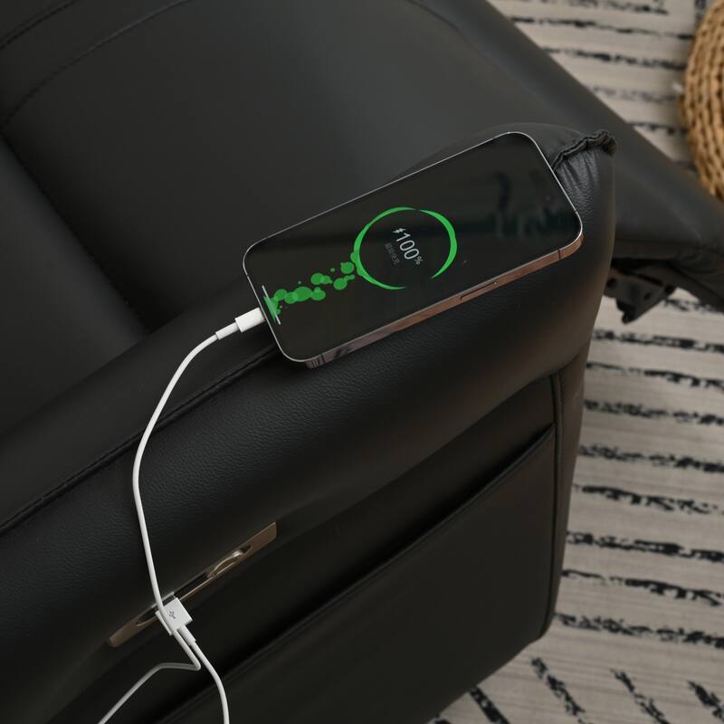 270° Swivel Rocker Power Recliner with USB Ports