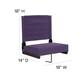 2 Pack 500 lb. Rated Lightweight Stadium Chair-Handle-Padded Seat