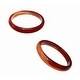 preview thumbnail 5 of 3, Solid Red Jade with streaks of Coffee Jade Bangle - Sizes 6 and 6.5
