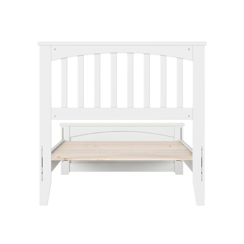 Becket Solid Wood Low Profile Platform Bed with Matching Footboard