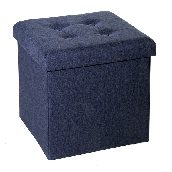 Porch & Den Dawn Foldable Tufted Storage Ottoman. Opens flyout.
