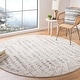 preview thumbnail 6 of 26, SAFAVIEH Tulum Sharie Moroccan Boho Rug 6'7" x 6'7" Round - Ivory/Grey