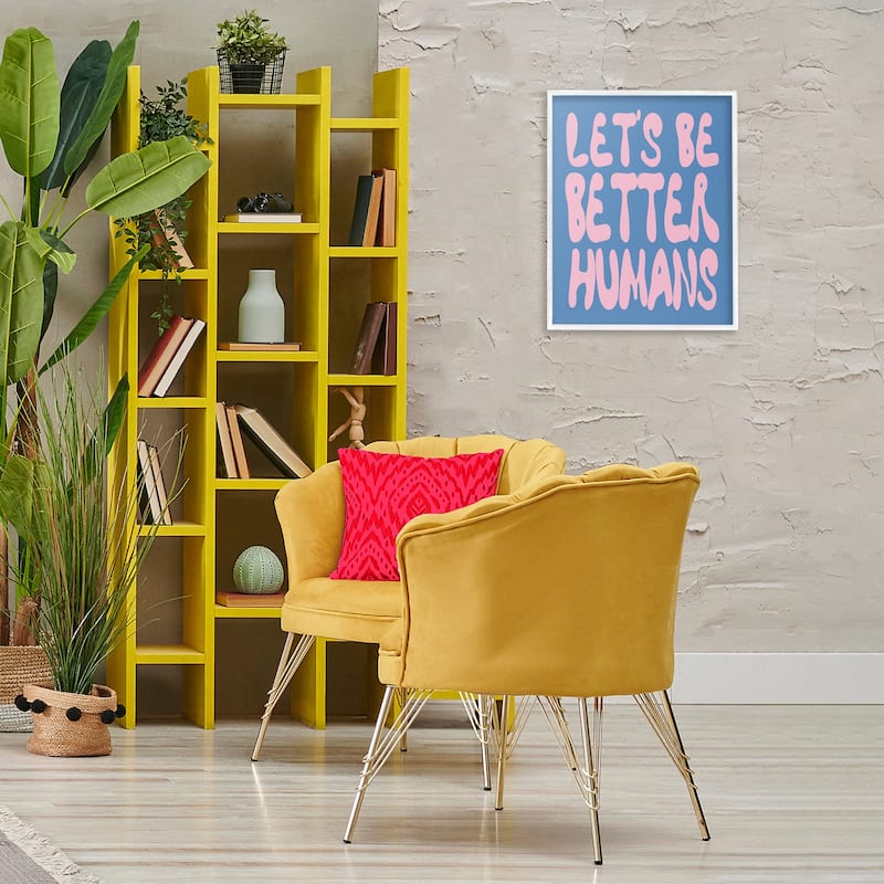Stupell Let's Be Better Humans Framed Giclee Art Design By House of Lulu