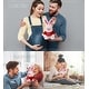 preview thumbnail 3 of 4, DolliBu I LOVE YOU Rose Gold Bunny Plush Animal with Red Shirt - 8 inches