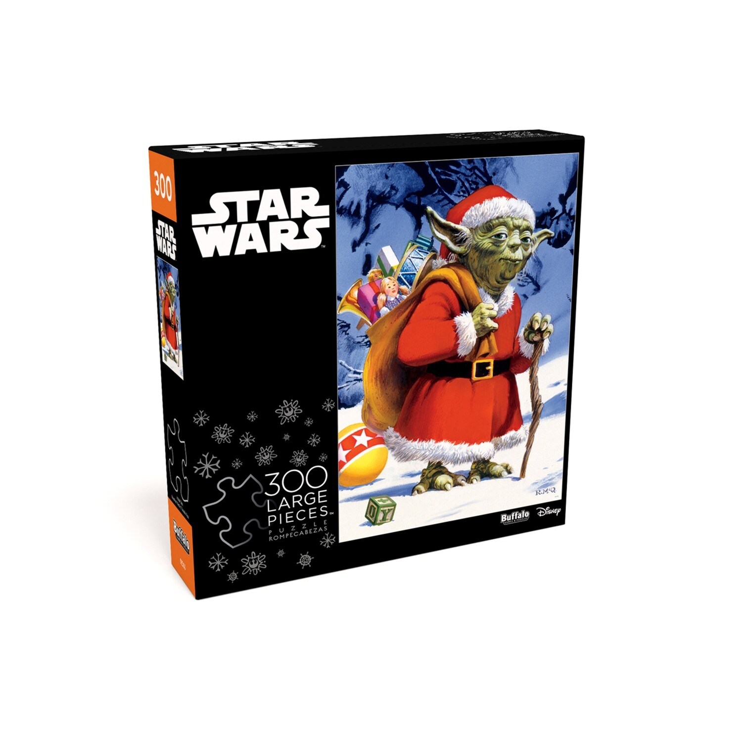 Shop Buffalo Games Star Wars 300 Piece Puzzle Santa Claus Yoda