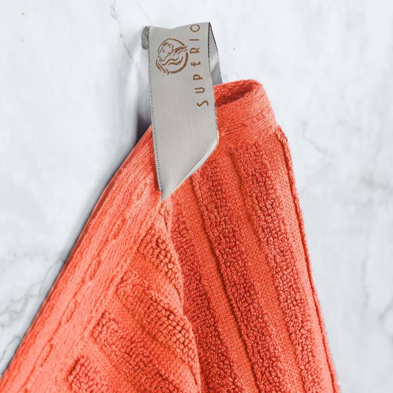 Superior Ribbed Cotton Absorbent Heavyweight Bath Towel Set