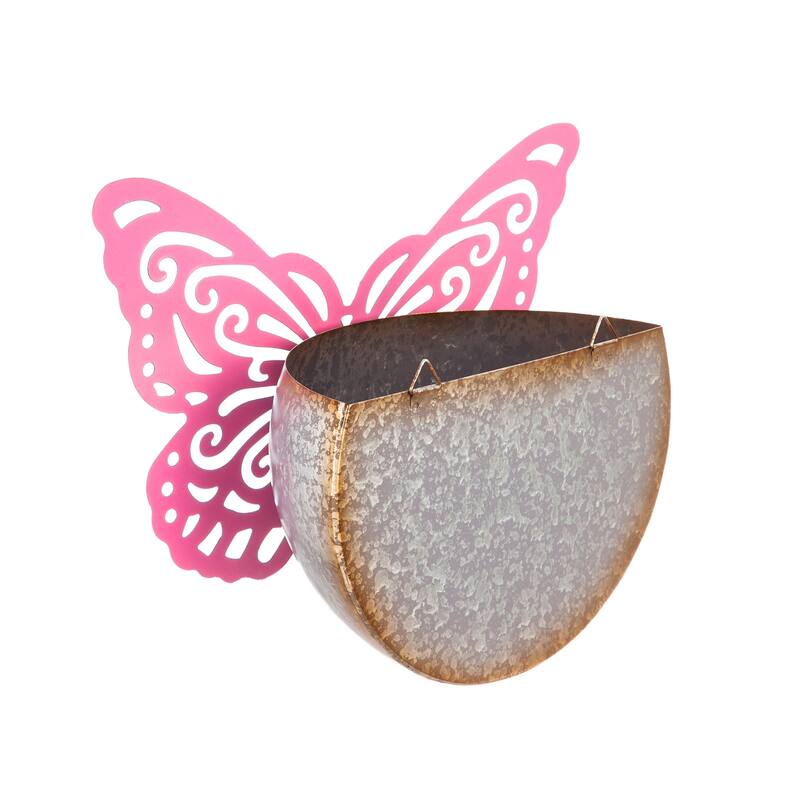 Hanging Butterfly Planter, Purple