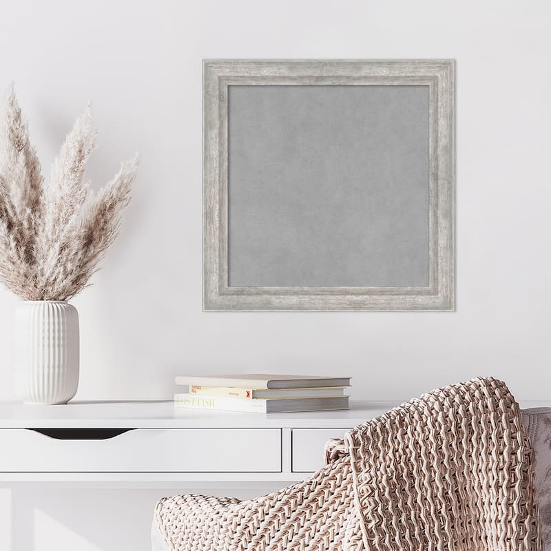 Amanti Art Angled Silver Framed Magnetic Board