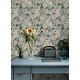 preview thumbnail 3 of 7, Disney Princess Blue Watercolor Floral Peel and Stick Wallpaper by RoomMates
