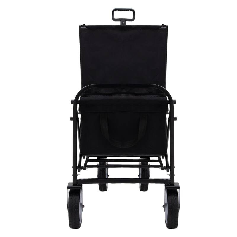 Minimeetall Extension Collapsible Wagon Cart with Expandable Storage