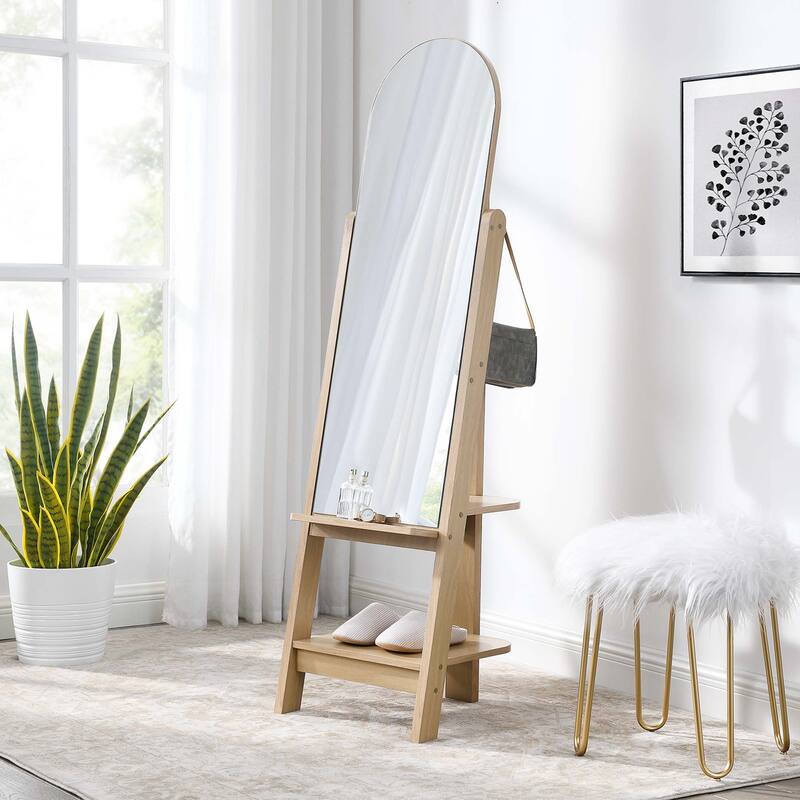 Ascend Standing Mirror - Oak