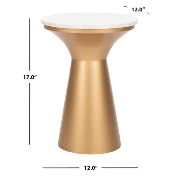 SAFAVIEH Mila Pedestal End Table 16" x 16" x 22" Bed Bath & Beyond