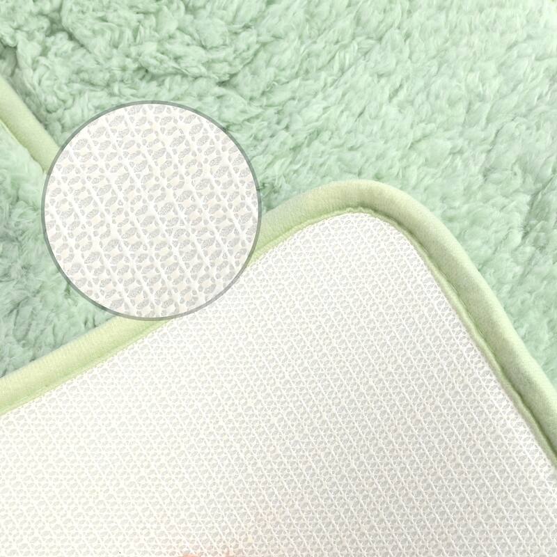 Plush Shaggy Bathroom Rugs Mat, Extra Soft and Absorbent Bath Rugs, Non-Slip Bath Carpet, Machine Wash