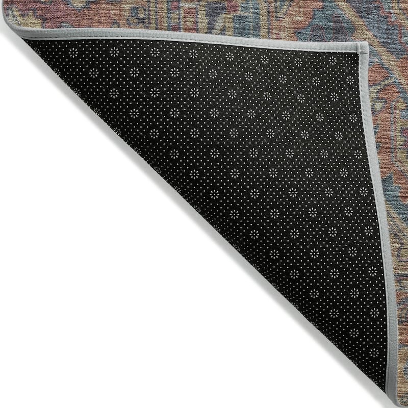 Machine Washable Indoor/ Outdoor Traditional Persian Chantille Rug
