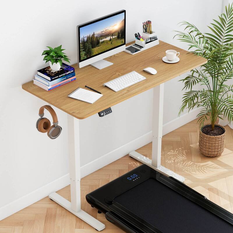 Costway 48” x 24” Electric Standing Desk with LED Display 2 Memory