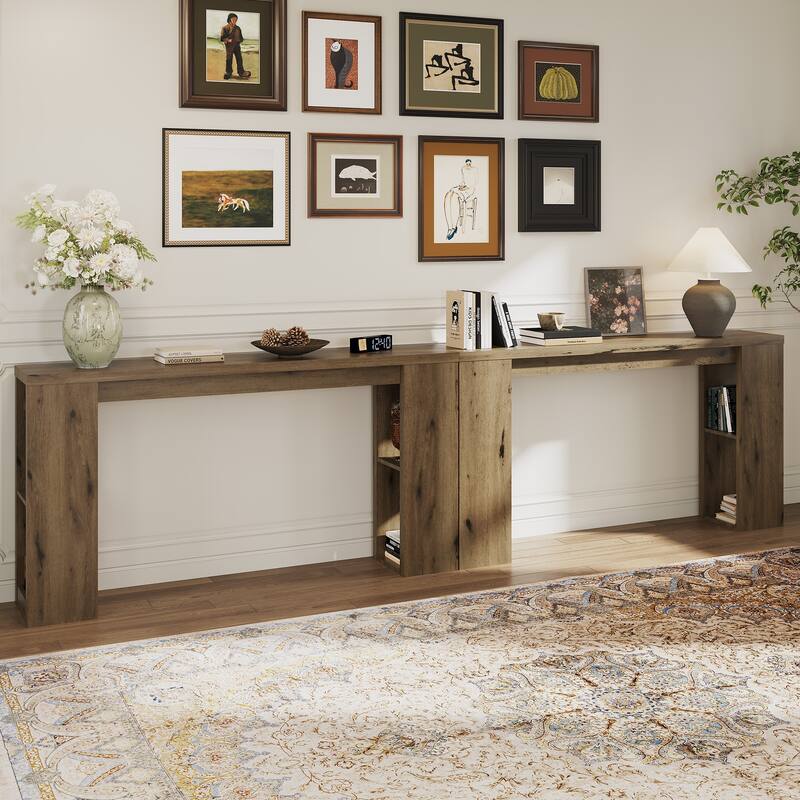 63'' Long Console Table with Storage