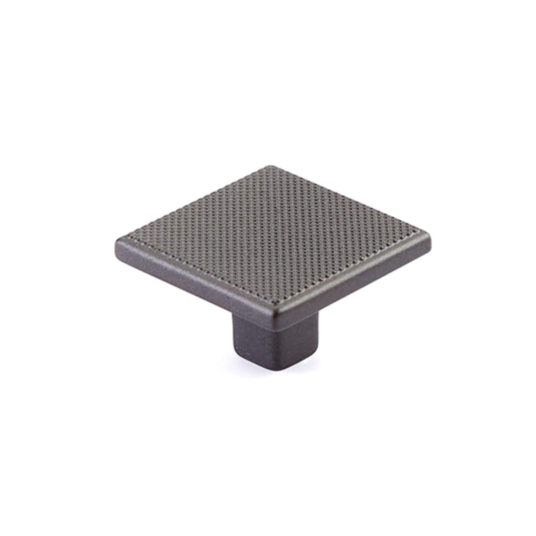 Schaub and Company Quadrato 1-3/8" Industrial Modern Diamond Knurled
