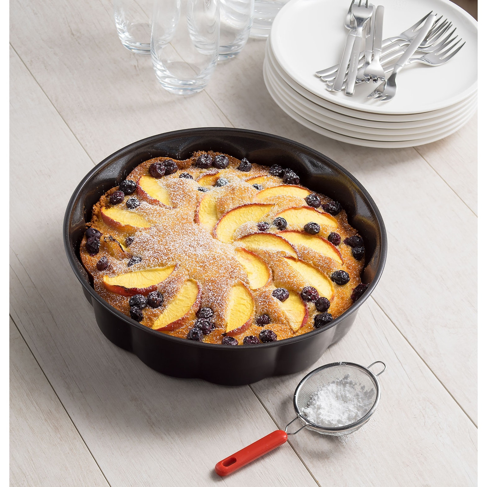 Ballarini La Patisserie Nonstick 3-pc Scalloped Cake Pan Set