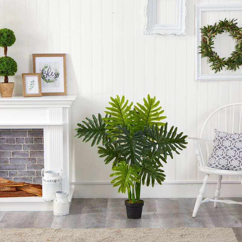 40" Philodendron Artificial Plant (Real Touch)