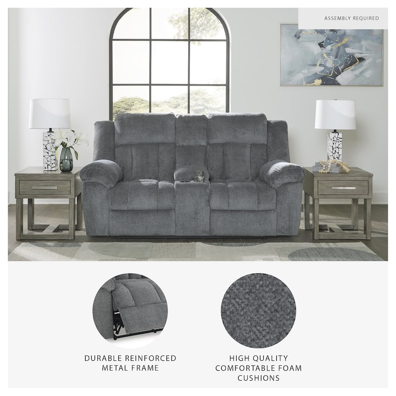 Signature Design by Ashley Tip-Off Power Reclining Loveseat - 80"W x 42"D x 45"H