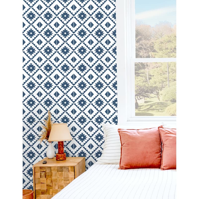 NextWall Southwest Tile Peel and Stick Wallpaper