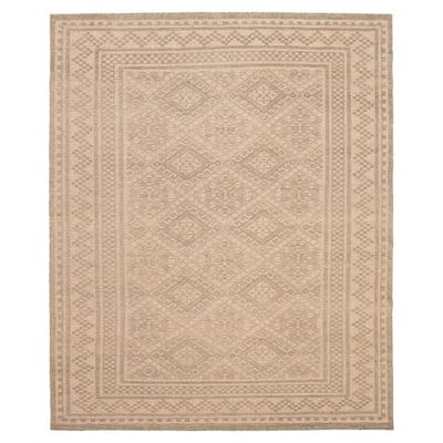 ECARPETGALLERY Hand-knotted Tangier Khaki, Light Green Wool Rug - 7'10 x 9'10