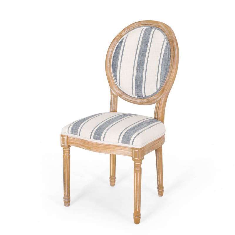 Phinnaeus French Country Fabric Rubberwood 7 Piece Dining Set with Expandable Table by Christopher Knight Home