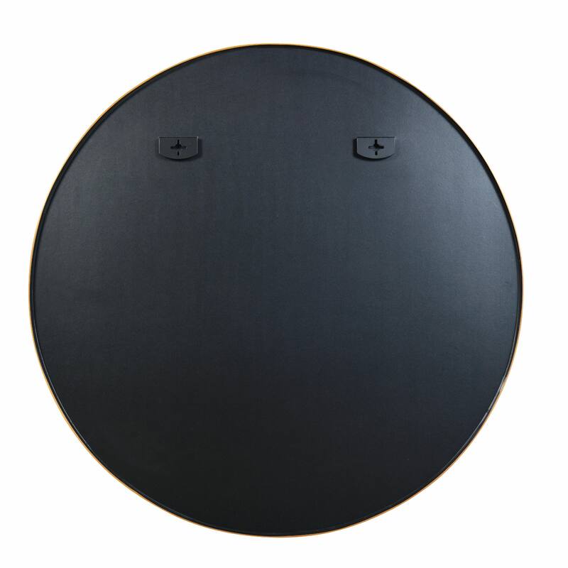 39 Inch Metal Framed Round Bathroom Mirror for Wall