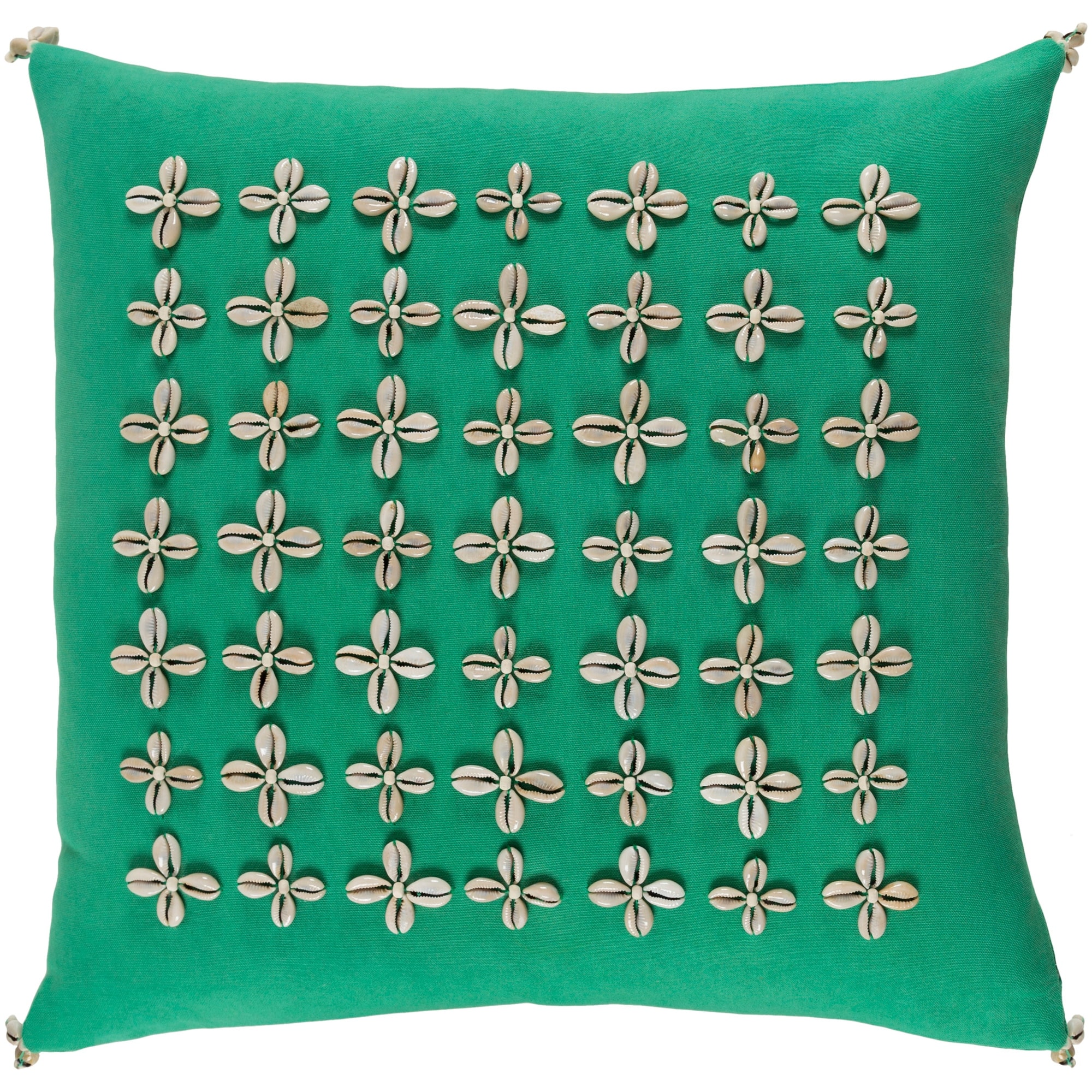 Decorative Rotorua Green 18-inch Throw Pillow Cover