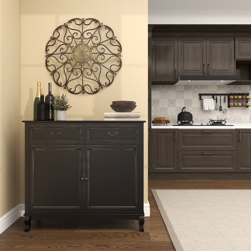Brown Metal Scroll Home Wall Decor