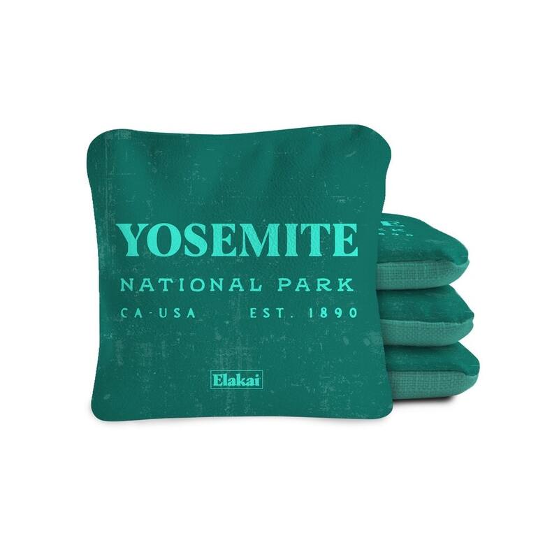 Yosemite National Park Dual Sided Pro Cornhole Bags (Set of 4) - Teal