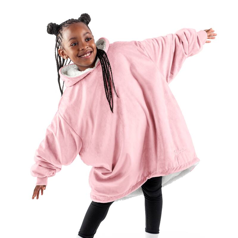 Bare Homey B-Cozy Oversized Sherpa Wearable Blanket