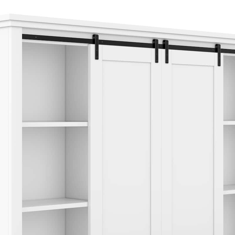 Entryway Cabinet with Sliding Doors, Shoe Storage, Bench and Tree-Shaped Coat Rack, Multi-Functional Hallway Organizer
