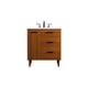 preview thumbnail 25 of 33, Space 24 - 30 Inch Single Bathroom Vanity Teak - 30 Inches
