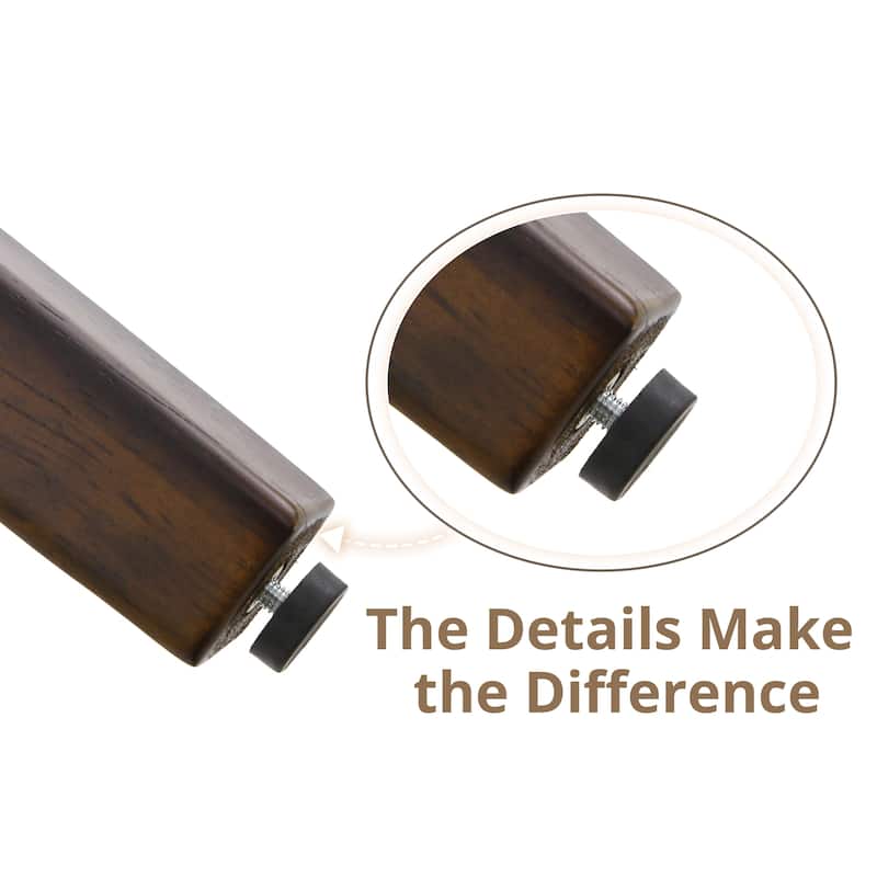 Fabric Upholstered Dining Chairs Set of 2/4 with Wooden Legs, Modern Kitchen Dining Chairs with Back, Walnut Flaxen