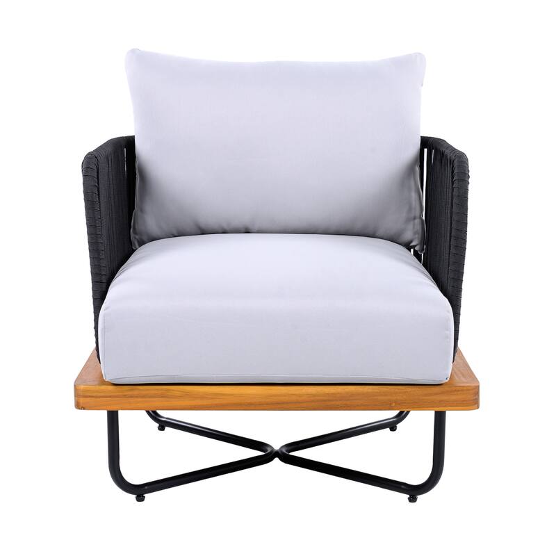 Christopher Knight Home- Mason Acacia Wood Outdoor Conversation Set