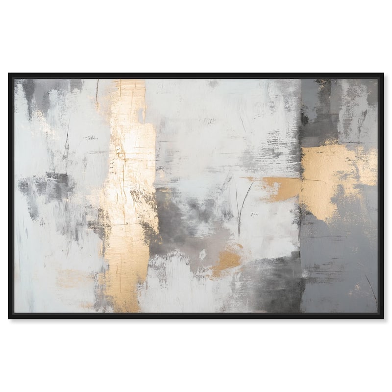Gilded Gray III Canvas by Art Remedy - 54" x 36" - Black