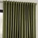 Exclusive Fabrics Faux Linen Extra Wide Room Darkening Curtain Panel