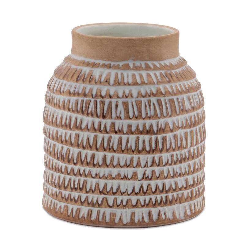 Textured Ceramic Vase (Set of 2)
