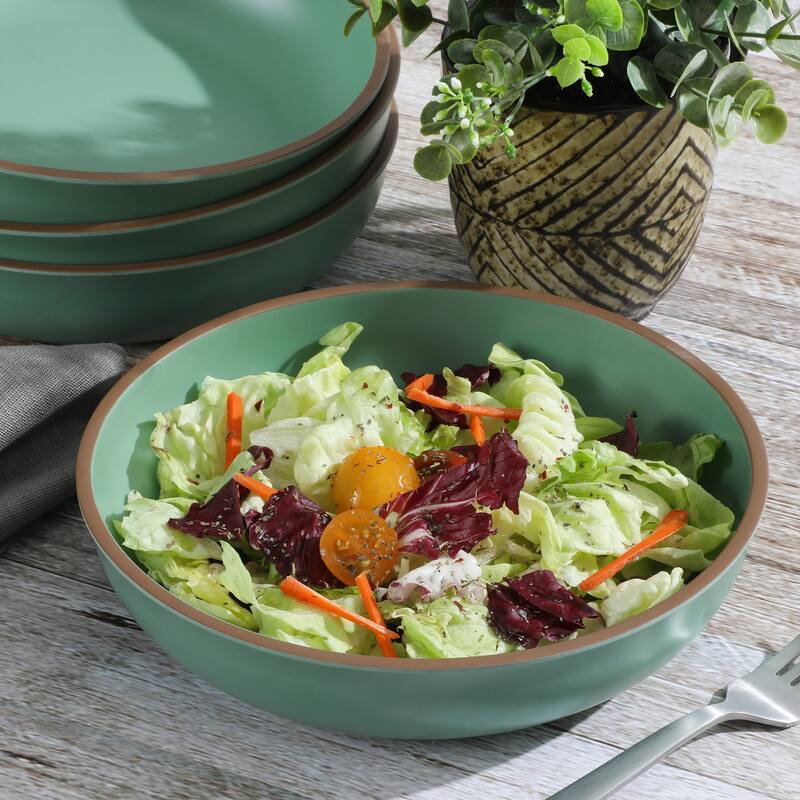 4 Piece 8.5 Inch Melamine Dinner Bowl Set