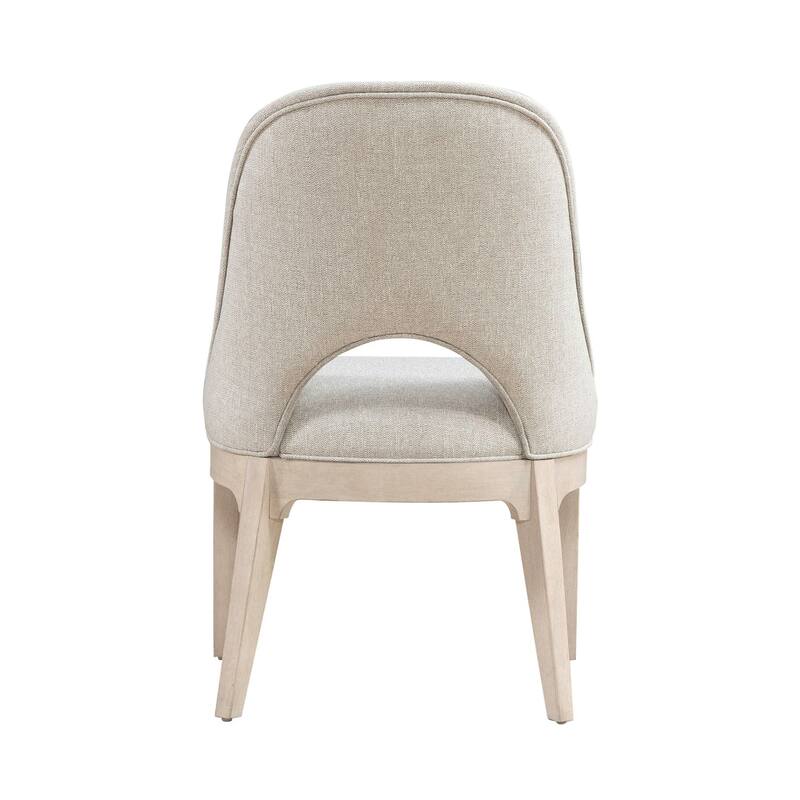 Liberty Furniture South Bend Rectangular Leg Table with Upholstered Side Chairs - White, Brown