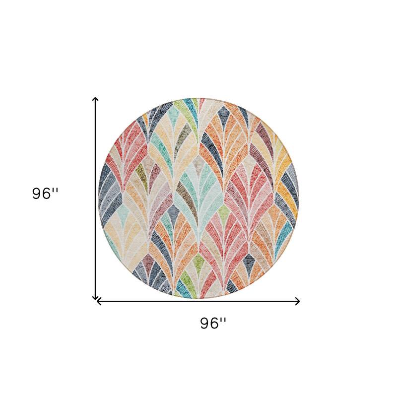 HomeRoots Geometric Transitional Rectangle Outdoor Rug