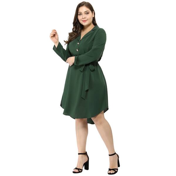 Shop Women S Plus Size Career Button Down Lapel Vintage Shirt