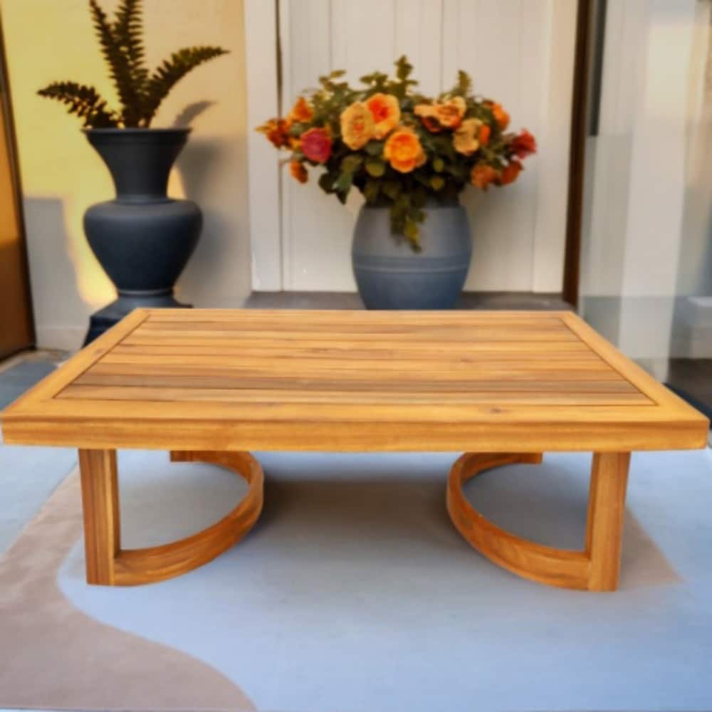 Modern Patio Acacia Wood Coffee/ Side Table for Garden