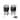 Black and White Salt and Pepper Shaker Set