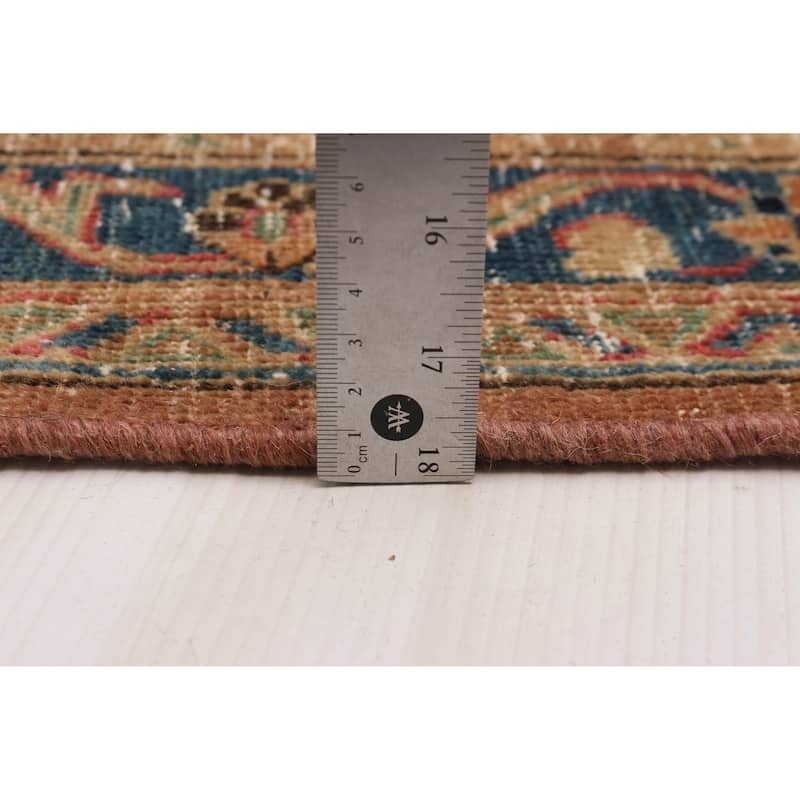 ECARPETGALLERY Hand-knotted Antalya Vintage Light Copper Wool Rug - 9'9 x 12'10