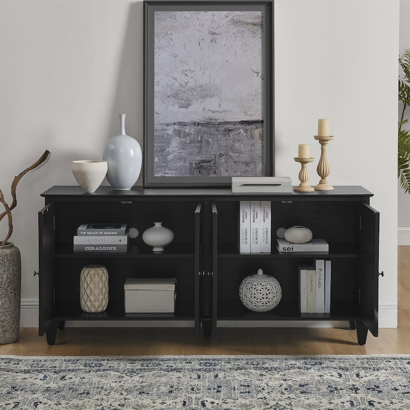 65.2" Mid Century Modern Sideboard Buffet Cabinet with Storage, Accent Coffee Bar