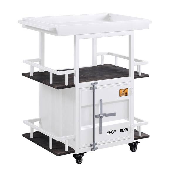 Kamloops Serving Cart with Tray Top and Open Shelving Bed Bath & Beyond 38186435