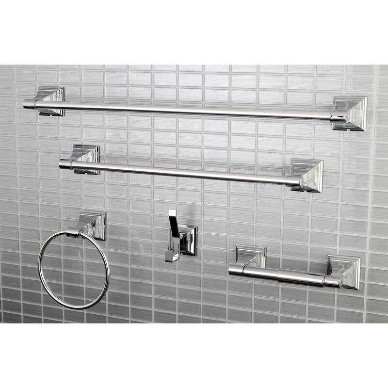 Kingston Brass Monarch 5 Piece Bathroom Package with 18" and 24" Towel